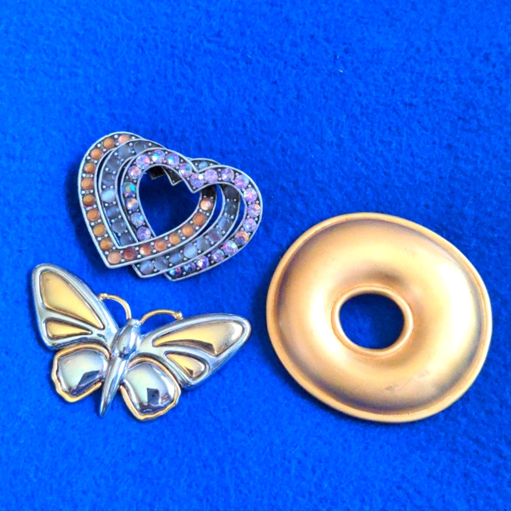 A036 Vintage Liz Claiborne Bling & Gold (Tone) Treasure Trove #6